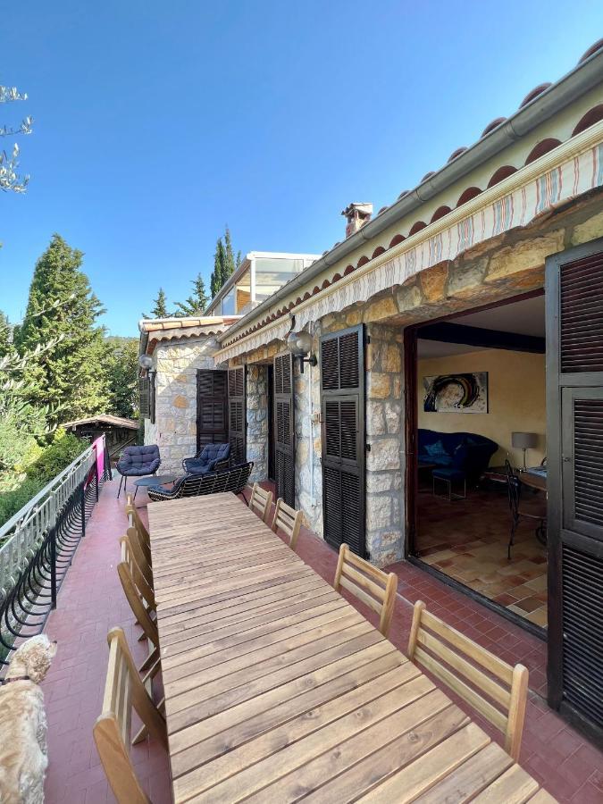 Entre Nice Et Monaco Grande Villa Avec Piscine Privee 12 Personnes Drap Exterior foto