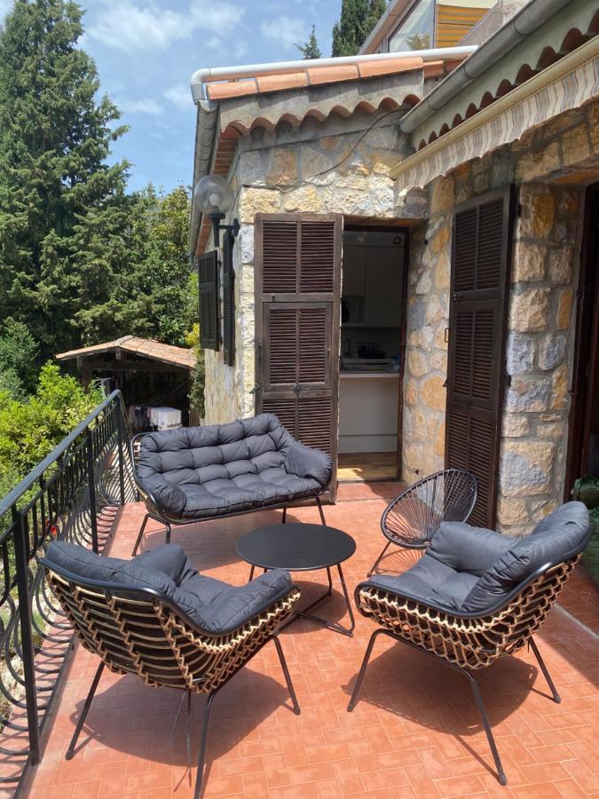 Entre Nice Et Monaco Grande Villa Avec Piscine Privee 12 Personnes Drap Exterior foto
