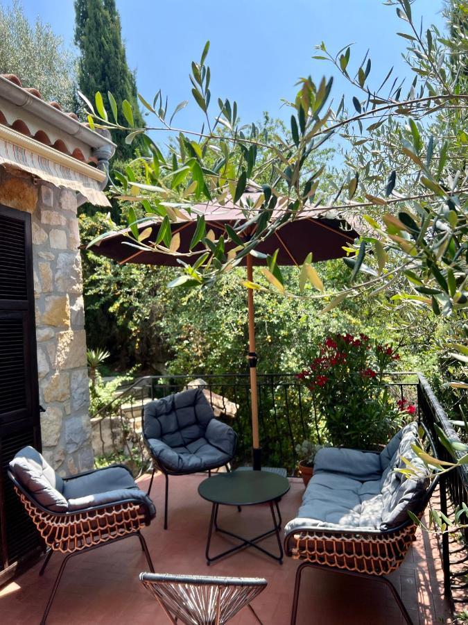 Entre Nice Et Monaco Grande Villa Avec Piscine Privee 12 Personnes Drap Exterior foto