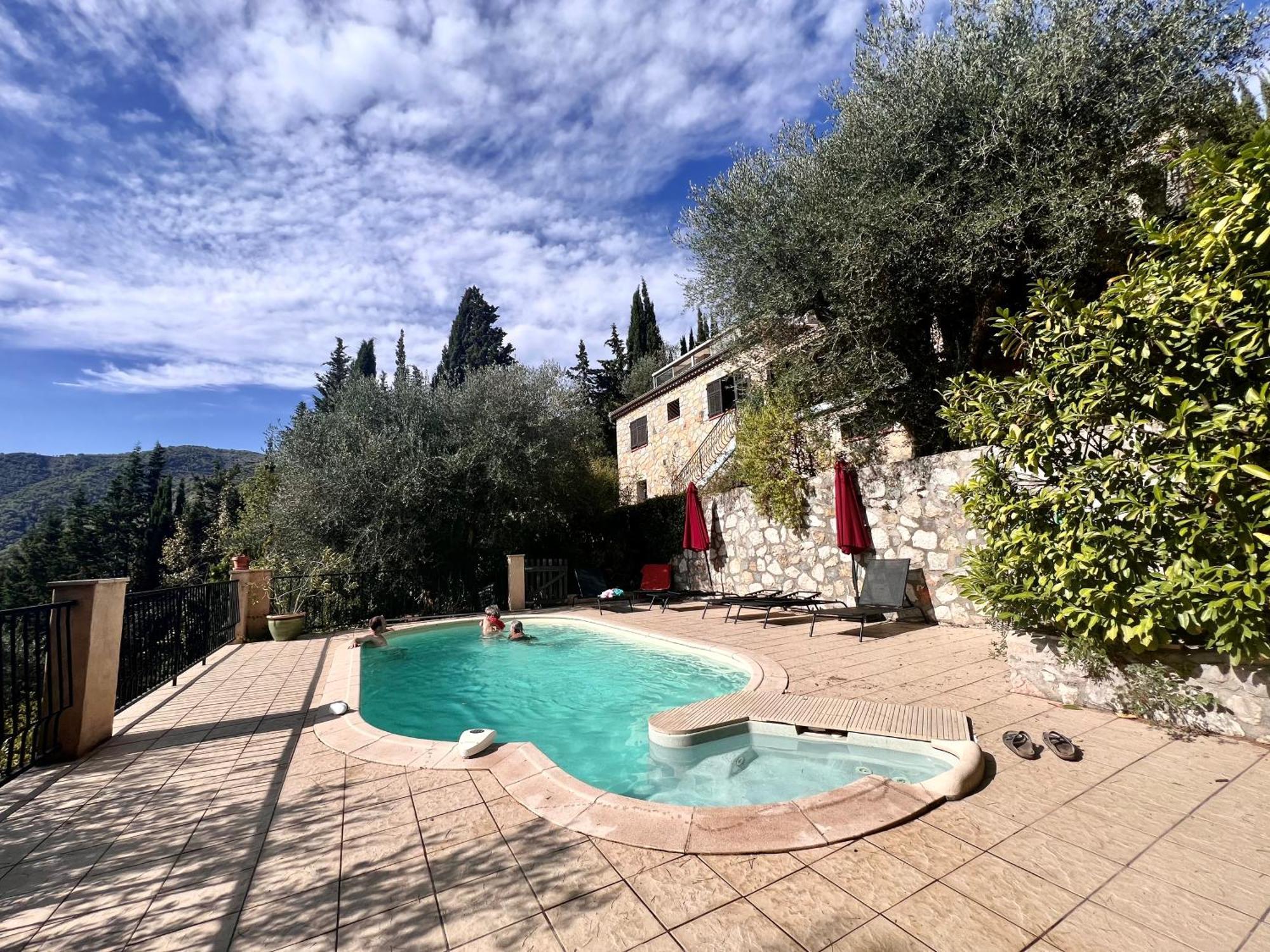 Entre Nice Et Monaco Grande Villa Avec Piscine Privee 12 Personnes Drap Exterior foto